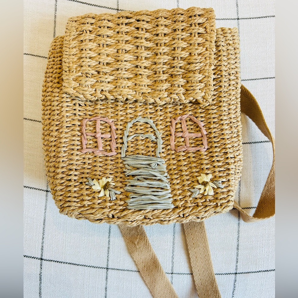 Zara Kids Straw House Backpack